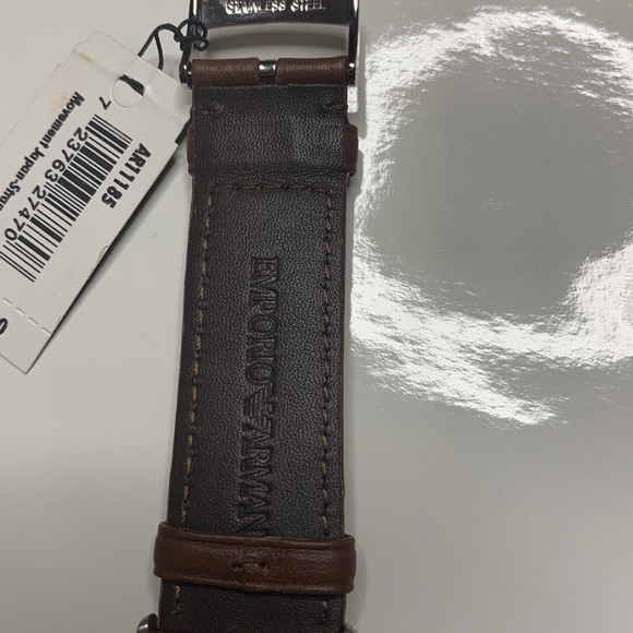 Emporio Armani Men's Stainless Steel Dress Watch with Quartz Movement - Picture 9 of 11